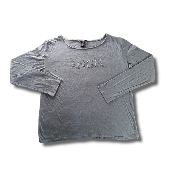 Vs grey silver bling angel long-Sleeve tee - Picture 1 of 5